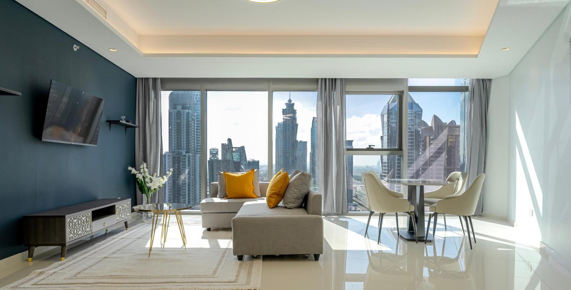 Magical With Rooftop Pool & Burj Khalifa View Апартаменти *